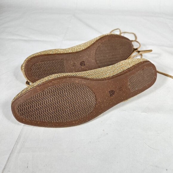 Rothy's The Square Wrap Gold Shoes Women's Size 10 Flats - Picture 10 of 11